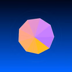 Neon Origami Geometry 4444 #0326