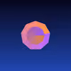 Neon Origami Geometry 4444 #0133