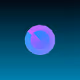 Neon Origami Geometry 4444 #0139