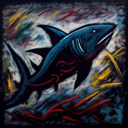 Abstract Shark by Kimi #85