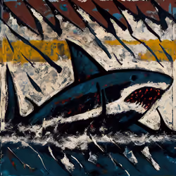 Abstract Shark by Kimi #577
