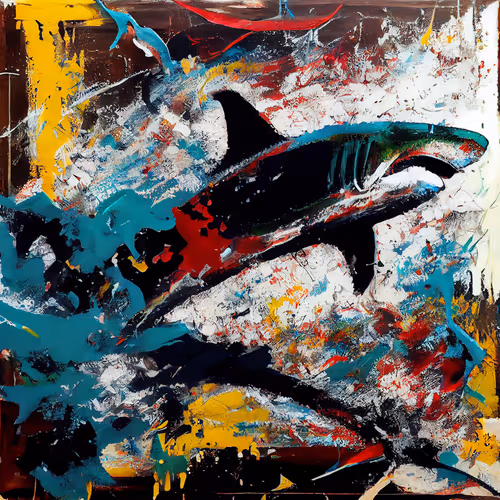 Abstract Shark By Kimi