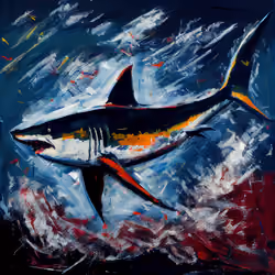 Abstract Shark by Kimi #71