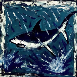 Abstract Shark by Kimi #374
