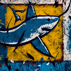 Abstract Shark by Kimi #360