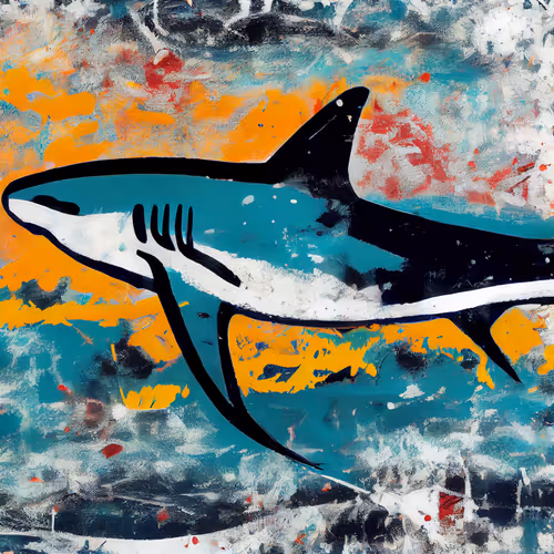 Abstract Shark by Kimi #28