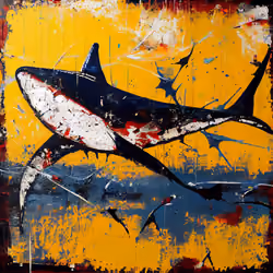 Abstract Shark by Kimi #74