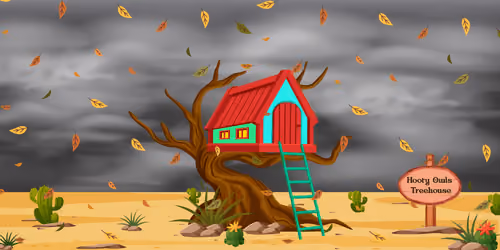 Hooty Owls Treehouse #1195