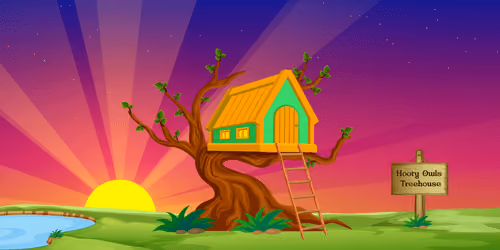 Hooty Owls Treehouse #1128