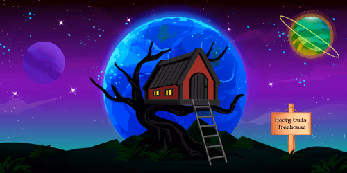 Hooty Owls Treehouse #2427