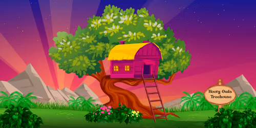Hooty Owls Treehouse #1383