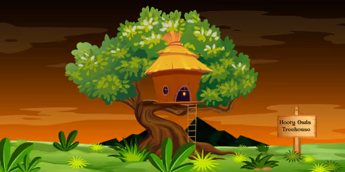 Hooty Owls Treehouse #1958