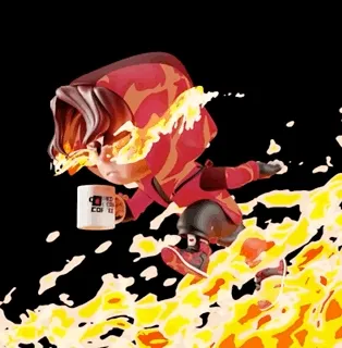 Fire Force X Red Bean Coffee