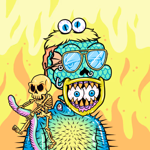 Toxic Skulls Club #9990