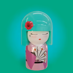 Kokeshi Akemi #1536