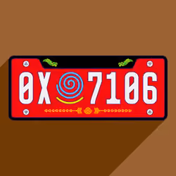 Meta License Plates #841