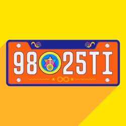 Meta License Plates #1199