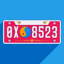 Meta License Plates #422