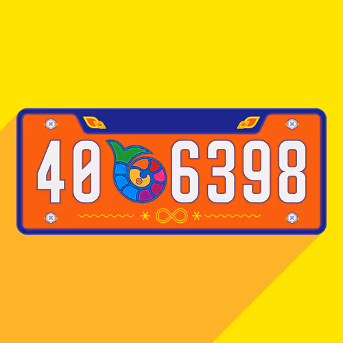 Meta License Plates #1060