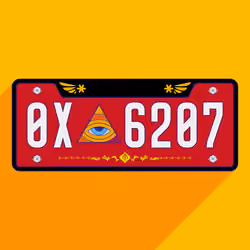 Meta License Plates #1198