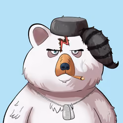 #4885 • Chunky Mojo Albino Bear