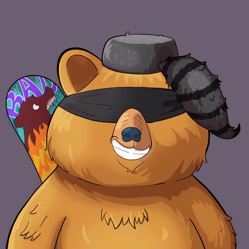 #3210 • Big-Nasty Raggy Butterscotch Bear