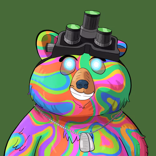 #5555 • Funky Psycho Zooted Bear