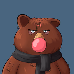 #2054 • Furry Fiery Nutty Bear