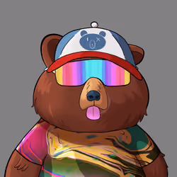 #2224 • Bumpy Steely Brown Bear