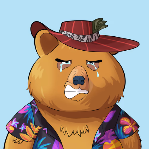 #4136 • Fiery Frumpy Honey Bear