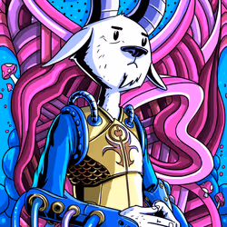 MetaGod: Goat (Violet Light)