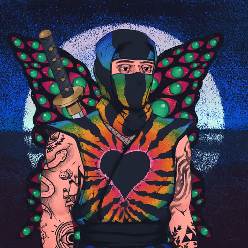Tie Dye Ninja #1072