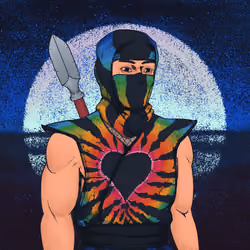 Tie Dye Ninja #4907