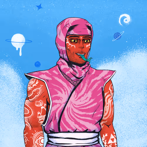 Tie Dye Ninja #6103