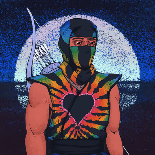 Tie Dye Ninja #3454