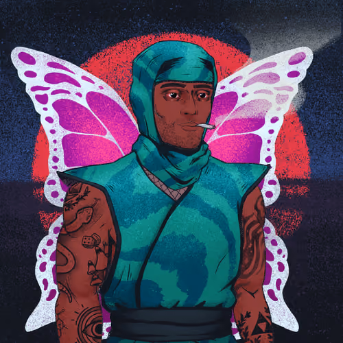 Tie Dye Ninja #2497
