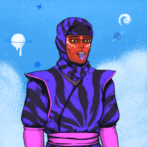 Tie Dye Ninja #7765
