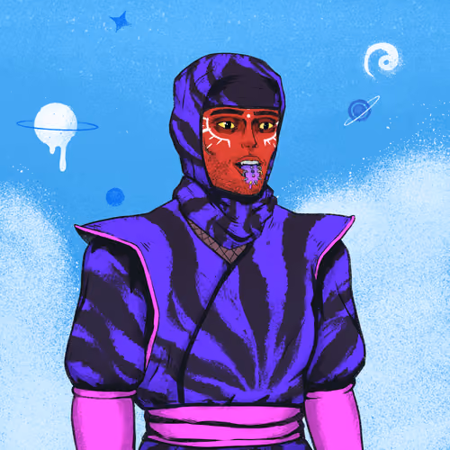 Tie Dye Ninja #7765