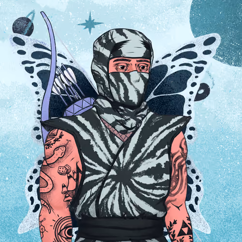 Tie Dye Ninja #5343