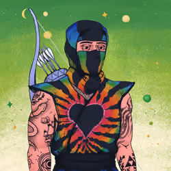 Tie Dye Ninja #3970