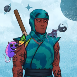 Tie Dye Ninja #1396