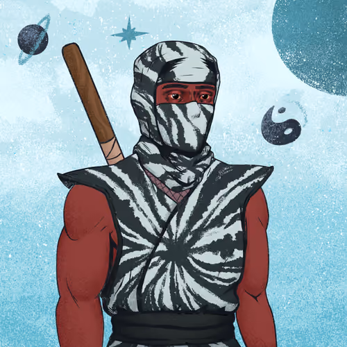 Tie Dye Ninja #6278
