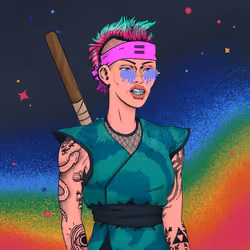 Tie Dye Ninja #3504