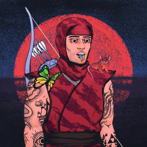 Tie Dye Ninja #3529