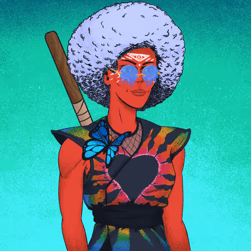 Tie Dye Ninja #7764