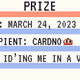 Prizes by Index Card