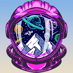 Ricks Planet Helmet#2696