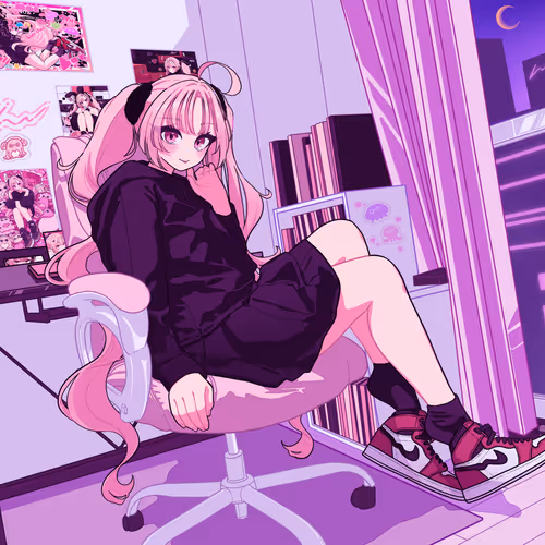 Pretty pink room!