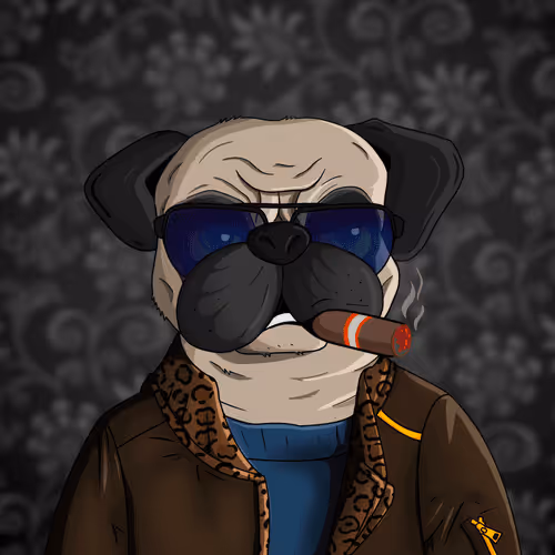 Pug In Black #0136