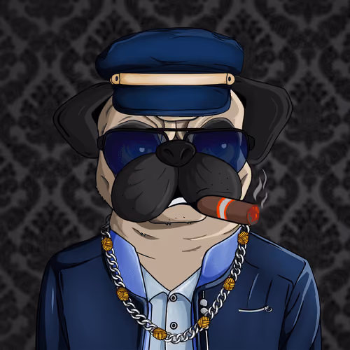 Pug In Black #0083
